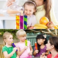 Machine à sucettes glacées en silicone de qualité alimentaire personnalisable et écologique Outils de crème glacée réutilisables avec tubes de congélation Machine à crème glacée