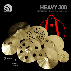 Beatello IZINK : Jeu <span class=keywords><strong>de</strong></span> Cymbales Professionnel 7 Pièces pour Instruments à Percussion, Gongs & Cymbales, Accessoires <span class=keywords><strong>de</strong></span> Batterie Avec Sac - Product Image 3