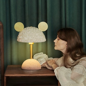 JYLIGHTING-lámpara de mesa moderna con dibujos animados de mickey y conejo, diseño decorativo, creativo, Rosa - Product Image 3