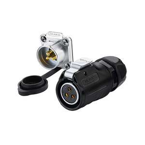 Cnlinko Lp 20 7 <span class=keywords><strong>Pin</strong></span> Nhựa Và Kim Loại Hàng Không Nữ Ổ Cắm Kết Nối Dây Vít IP68 Không Thấm Nước Cáp Kết Nối - Product Image 2