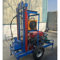 Foreuse de puits d'eau diesel PH200 à performance stable, profondeur max. 200 m, 22 CV, équipement de forage compact à économie d'énergie pour puits