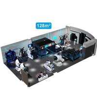 Le fabricant de simulateur de la machine VR de jeu d'arcade d'équipement de réalité virtuelle de parc à thème d'amusement de 9D VR adaptent 30-1000 mètres carrés