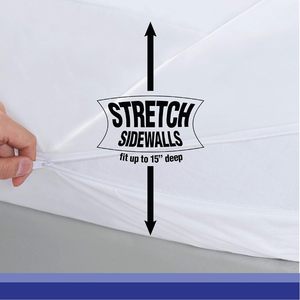 Boîte d'emballage <span class=keywords><strong>de</strong></span> qualité supérieure 6 côtés <span class=keywords><strong>housse</strong></span> à ressort <span class=keywords><strong>anti</strong></span>-punaises <span class=keywords><strong>de</strong></span> <span class=keywords><strong>lit</strong></span> protège-matelas imperméable à glissière - Product Image 5