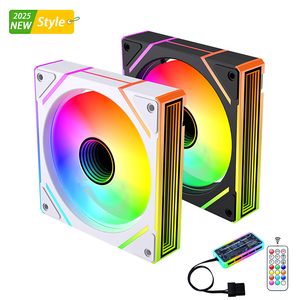 Lovingcool Argb Pwm RGB LED <span class=keywords><strong>PC</strong></span> Người hâm mộ 120*120*25Mm Im Lặng Tốc Độ Gió Điều Khiển Nhanh Chóng Làm Mát Nhựa Tản Nhiệt Cho Máy Tính Làm Mát - Product Image 2