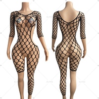 Costumes sexy ELITES avec taxes incluses, tenue de strip-teaseuse ornée de diamants, vêtements de performance, vêtements de danse exotique en résille