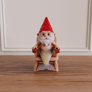 Ornamento in Resina Personalizzato <span class=keywords><strong>a</strong></span> Forma di Gnomo Sirena, Scultura Fantasy con Etichetta Privata, OEM ODM, Statuetta in Poliresina di Gnomo Sirena all'Ingrosso - Product Image 6