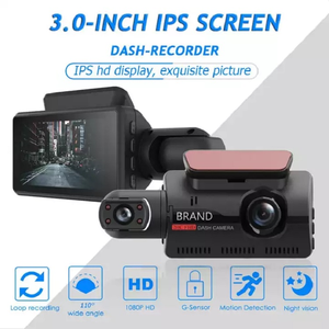 Cámara para Auto de Venta al Por Mayor de Fábrica, Full HD con Visión Nocturna, Caja Negra para Auto, DVR 1080p, Grabadora de Conducción con Doble Lente - Product Image 2