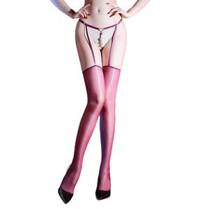 Garters Belt Stockings 8D Ultra Thin Nylon Solid Color Women's Sexy Bedwear for Nightclub Clubbing Activities - Product Image 4