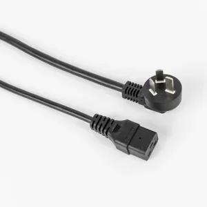 Customizable European Standard Spiral Power Cord with Three-Pronged Plug by China Factory
