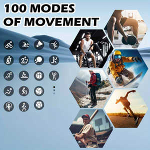 Relojes Inteligentes Deportivos HT22 para Hombre, Pantalla Grande HD de 1.46'', Batería Grande de 450 mAh, Llamadas por Bluetooth, Brújula, Linterna Portátil para Exteriores - Product Image 3