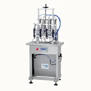 Special for perfume production Semi Automatic 4 Head Liquid Filler 4-heads Vacuum Perfume Filler Liquid Filling Machine