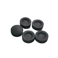 33mm Fast Light Encens Shisha Charbon De Bois De Fruit Naturel Tablette Ronde Charbon Moins De Fumée Inodore Noir Briket Charbon