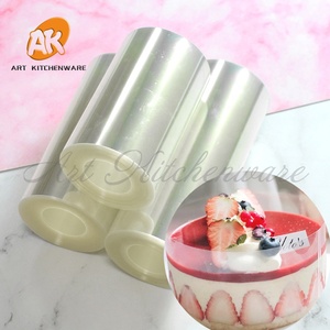 AK 4.5 to 20 cm 10m Custom Clear Transparent PET Mousse Cake Collar Cake Decorating <strong>Acetate</strong> <strong>Roll</strong> Sheet for Bakery - Product Image 4