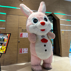 Disfraz <span class=keywords><strong>de</strong></span> Mascota <span class=keywords><strong>de</strong></span> <span class=keywords><strong>Conejo</strong></span> Gigante Inflable <span class=keywords><strong>de</strong></span> Peluche, Estilo Anime Colorido, para Cosplay, Publicidad y Decoración - Product Image 5