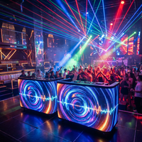 Console DJ interactive LED mobile à 6 plis, table LED sans soudure, étanche IP65, idéale pour les mariages, les fêtes et les festivals de musique