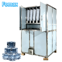 Machine à glace en cubes haute productivité 2 tonnes par jour à usage industriel avec certification CE, dotée d'un moteur, d'une engrenage et d'un PLC essentiels