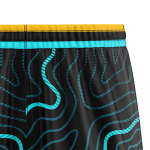Tenue de basketball personnalisée Tech Wave, légère, à séchage rapide, en mesh, maillot et short entièrement personnalisables pour équipe de basketball scolaire - Product Image 4