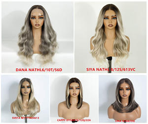 Perruque ondulée en cheveux humains vierges brésiliens de couleur naturelle, non traités, vente en gros de cheveux humains, sans colle, perruque en dentelle de couleur naturelle - Product Image 6