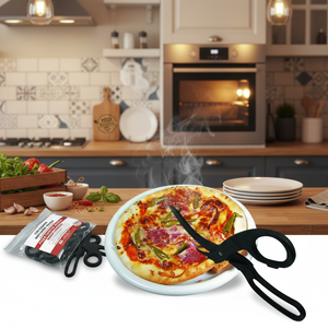 120 conteggio usa e getta antiaderente in Nylon taglia Pizza forbici materiale in legno Logo personalizzabile per cucina forno ristoranti - Product Image 3