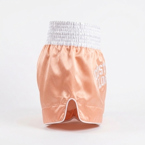 Nouveau style, short de Muay Thai et MMA personnalisé, couleur unie, logo frontal personnalisé, polyester extensible, uni, vente en gros - Product Image 3