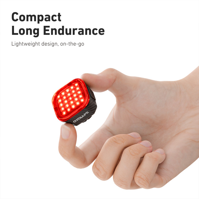 OEM Brand IPX6 CY110 Radar-Sensitive Smart Rear Bike Tail Light Brake Sensor Built-In Battery Waterproof LED Night Riding