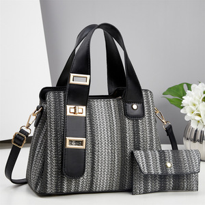 Sacs à bandoulière tendance pour femmes en PU avec fermeture éclair, grande capacité, sacs fourre-tout de luxe - Product Image 4