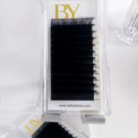 Fournitures en gros pour extensions de cils en volume, courbures CC/D/DD/M/L/LD/LC, extensions de cils individuels en faux vison à marque privée