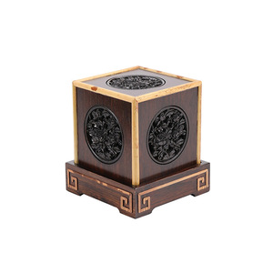 New bamboo <b>incense</b> burner, red fragrant concubine <b>incense</b> <b>box</b>, bamboo and wood sandalwood <b>incense</b> <b>box</b>, hollowed-out fragrance - Product Image 5