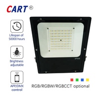 Projecteur LED intelligent IP66 30W 50W 100W 150W 200W 200-240V à triple rangée, faisceau spot et large, pour véhicules tout-terrain