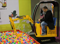 Dernière console de jeu, adaptée aux équipements de jeu de parc intérieur/extérieur, pelle à sable électrique pour enfants.