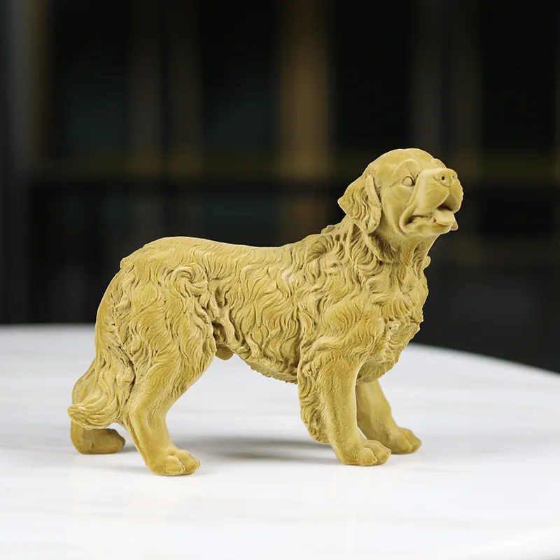Redeco yeni varış özelleştirilebilir reçine akın köpek Art Deco fransız Bulldog klasik reçine floklu reçine el sanatları ev dekorasyonu için
