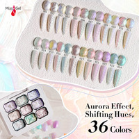 MissGel Nail Fournisseur Nouveau Produit Offres Spéciales Modélisation Texture Nail Builder Art Design Iridescent Aurora 3D Texture Gel pour Ongles