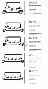 Carrito de Golf Eléctrico de Litio Todoterreno de 4 Plazas con Motor de 4KW para Transporte en Hoteles, Resorts y Campos de Golf, Cumple con la Normativa CE - Product Image 2