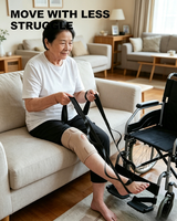Sangle d'étirement multifonctionnelle LXY-N10000 avec boucles, sangles d'étirement pour la physiothérapie, la danse et la gymnastique