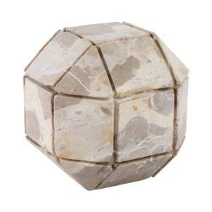 Ornamento geometrico moderno in marmo scolpito per decorazioni per la casa, bagno, ufficio, soggiorno, mensola, tavolino da caffè - Product Image 2
