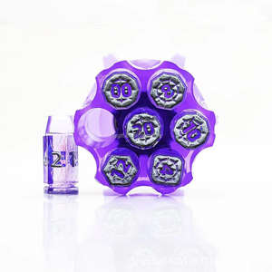 ชุดลูกเต๋า<span class=keywords><strong>ทรง</strong></span>กระสุนเรซินโพลีเมอร์7ชิ้นพร้อมกล่องใส่ปืนลูกโม่สำหรับของขวัญประเภท DND - Product Image 4