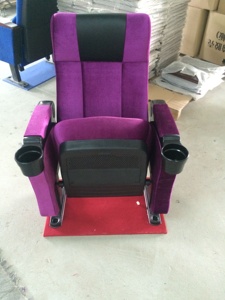 Chaise de cinéma pliable, chaises de cinéma 3D de luxe bon marché de Chine, théâtre avec porte-gobelet, chaises de cinéma modernes d'occasion, prix de vente - Product Image 2