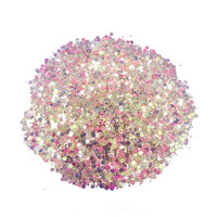 Poudre de paillettes PET de paillettes de diamant de haute lumière pour les lèvres brillantes Goss grosses paillettes décoration de noël fournitures d'artisanat