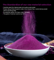 Poudre de Patate Douce Violette Qualité Alimentaire Colorant Naturel 80 Mesh Ingrédients pour Bubble Tea Emballage Fût/Carton Certifié ISO 24