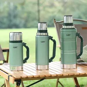 750ml 1.25L 2.2L Chất lượng cao Flask 304 thép không gỉ chân không cách nhiệt chai nước Flask Phích có nắp đậy