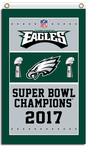 Haute qualité 3x5ft Philadelphia Eagles <span class=keywords><strong>NFL</strong></span> Team Flag Kelly Green 100% Polyester Design personnalisé Stock disponible pour les fans - Product Image 4