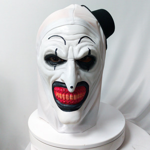 Masque de <span class=keywords><strong>cosplay</strong></span> Terrifier 3 effrayant, masque de clown Art le sanglant en latex souple pour Halloween, accessoires de fête pour adultes, masque de costume Terrifier - Product Image 5