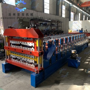 Servo-driven Precision Color Steel <b>Tile</b> 3-layer Production Equipment Full-automatic 3-layer Roll Forming <b>Machine</b> - Product Image 2