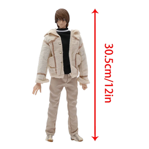 30CM nota di morte <span class=keywords><strong>L</strong></span>/luce Yagami in scala 1/6 PVC modello Anime collezione Action Figure giocattolo regalo giapponese - Product Image 2