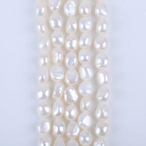 Collar de Perlas de Agua Dulce Casi Redondas de 9-10 mm AAAA, Semiterminadas, Venta al por Mayor Directa del Fabricante, Perlas Sueltas - Product Image 3