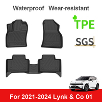 Tapis de sol de voiture personnalisés en TPE pour Lynk & Co 01 2021-2024 FWD, imperméables, toutes saisons, inodores, tapis de coffre uniquement pour conduite à gauche