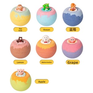 Bombes de <span class=keywords><strong>bain</strong></span> pour enfants transfrontalières, bombes de <span class=keywords><strong>bain</strong></span> moussantes au sel marin 100g, contrôle du sébum, aux huiles essentielles - Product Image 4