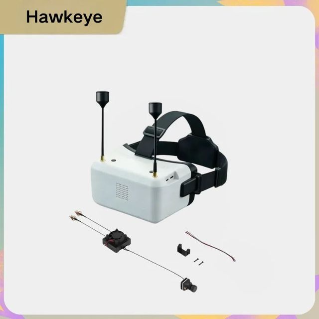 Hawkeye HD 720P FPV Goggles Set, DVR 60fps Low Latency 10km VTX, 1/2.8" CMOS Camera SMA-Female, Long Range RC Drone System