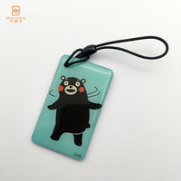 Epoxy Edge complet Logo personnalisé QRcode imprimé NFC Dog Pet Tag 13.56MHZ Epoxy Tags