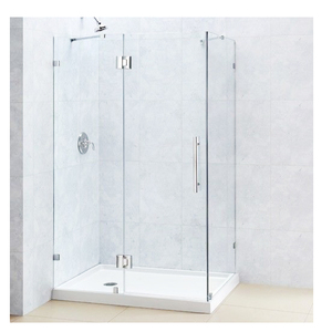 Porta <span class=keywords><strong>Doccia</strong></span> in Vetro con Accessori in Acciaio Inossidabile - Product Image 1